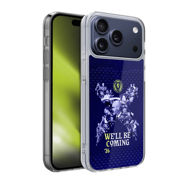 Scotland National Football Team 2026 We'll Be Coming Graphics Soft Gel Case for Apple iPhone 17 Pro