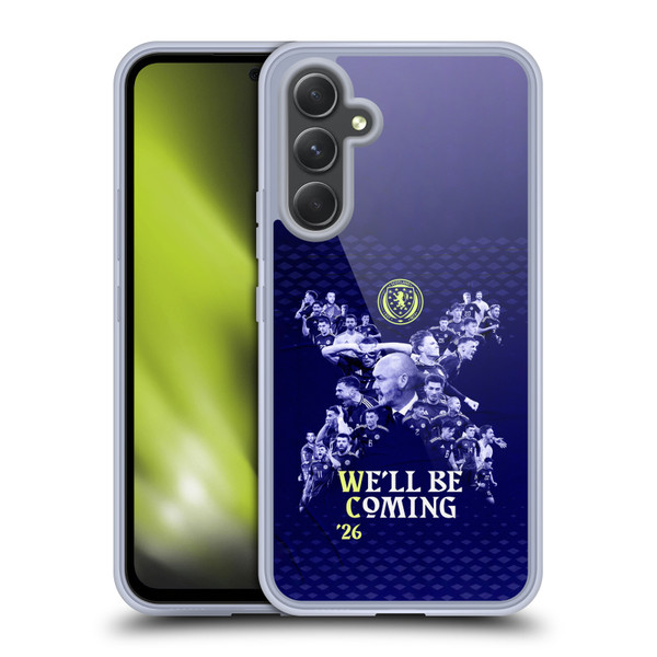 Scotland National Football Team 2026 We'll Be Coming Graphics Soft Gel Case for Samsung Galaxy A54 5G