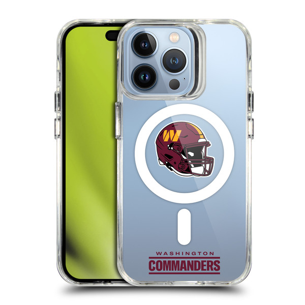 NFL Washington Commanders Helmet Logotype SHOCKPROOF BUMPER CASE COMPATIBLE WITH Apple iPhone 13 Pro & MAGSAFE