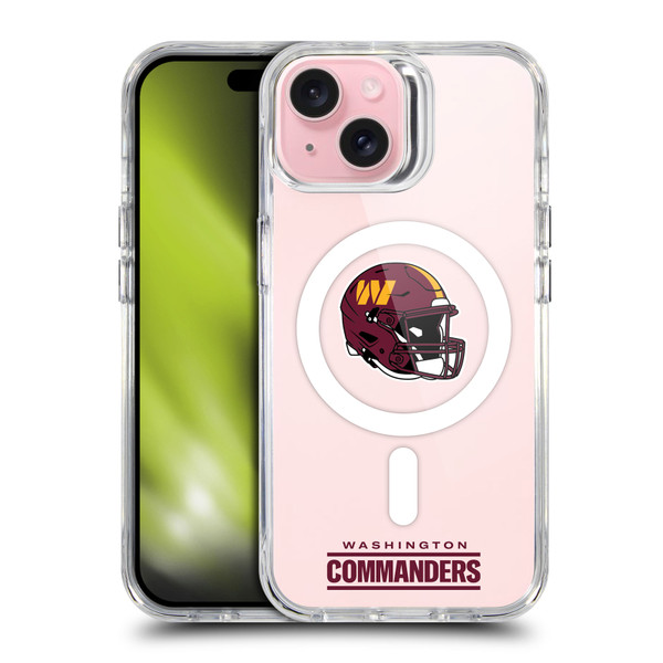 NFL Washington Commanders Helmet Logotype SHOCKPROOF BUMPER CASE COMPATIBLE WITH Apple iPhone 15 & MAGSAFE