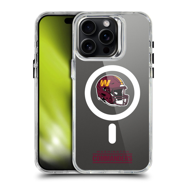 NFL Washington Commanders Helmet Logotype SHOCKPROOF BUMPER CASE COMPATIBLE WITH Apple iPhone 15 Pro Max & MAGSAFE