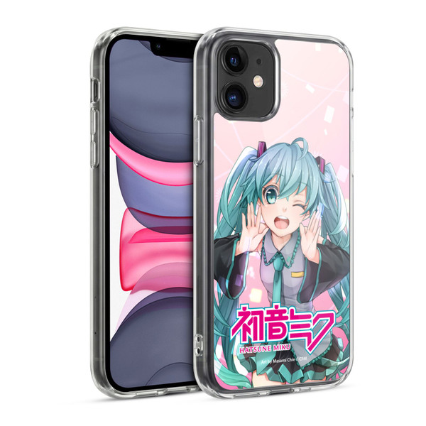 Hatsune Miku Graphics Wink Soft Gel Case for Apple iPhone 11