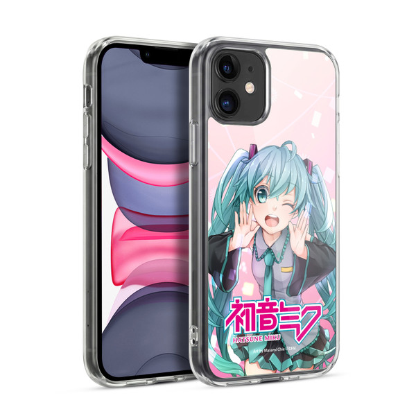 Hatsune Miku Graphics Wink Soft Gel Case for Apple iPhone 11