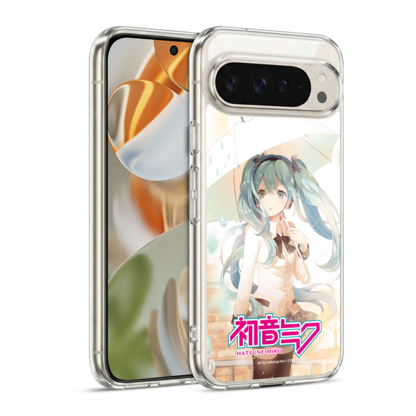 Hatsune Miku Graphics Rain Soft Gel Case for Google Pixel 9 / Pixel 9 Pro