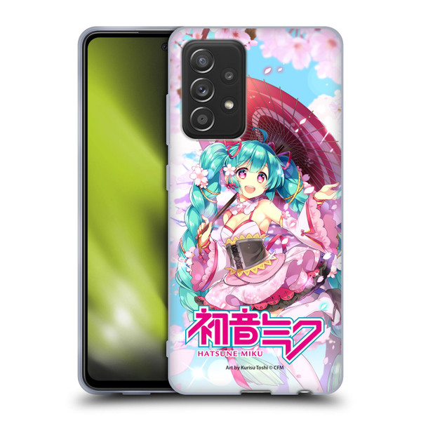 Hatsune Miku Graphics Sakura Soft Gel Case for Samsung Galaxy A52 / A52s / 5G (2021)