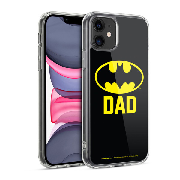 Batman DC Comics Logos Batdad Soft Gel Case for Apple iPhone 11