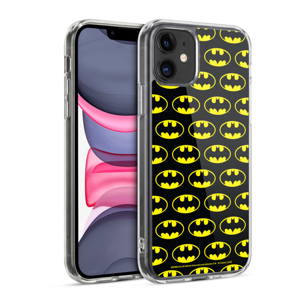 Batman DC Comics Logos Patterns Soft Gel Case for Apple iPhone 11
