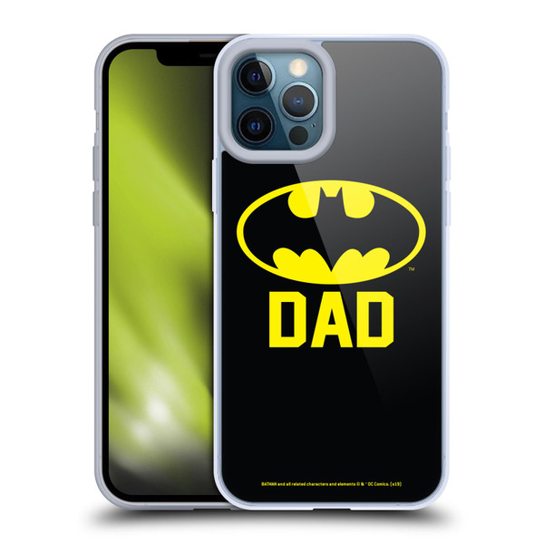 Batman DC Comics Logos Batdad Soft Gel Case for Apple iPhone 12 Pro Max & MagSafe