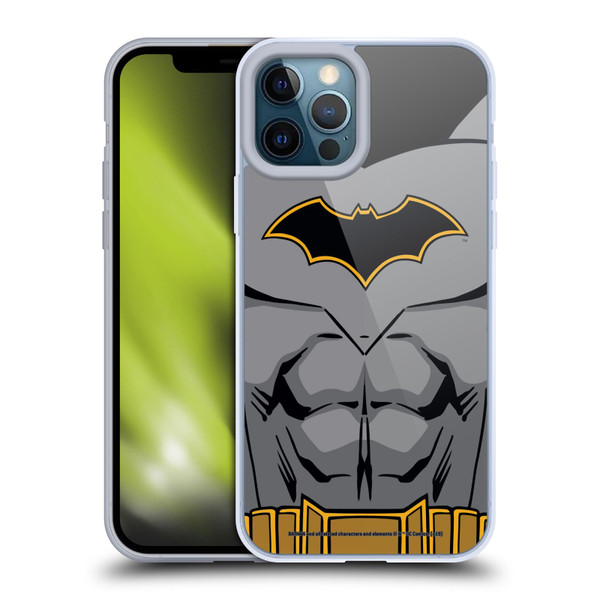 Batman DC Comics Logos Rebirth Costume Soft Gel Case for Apple iPhone 12 Pro Max & MagSafe
