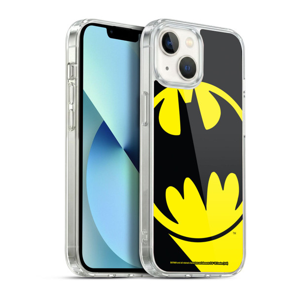 Batman DC Comics Logos Bat Signal Soft Gel Case for Apple iPhone 13