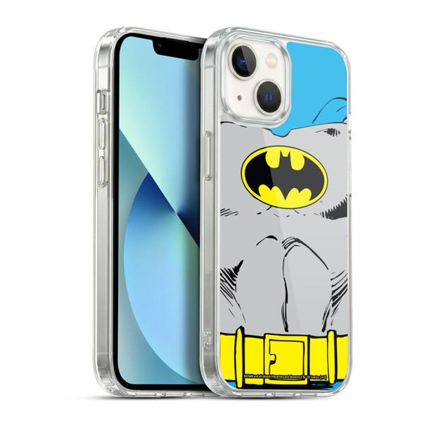 Batman DC Comics Logos Classic Costume Soft Gel Case for Apple iPhone 13