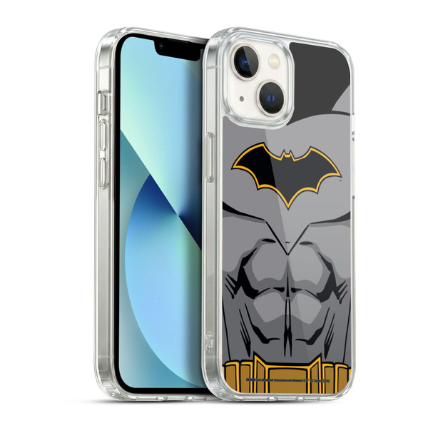 Batman DC Comics Logos Rebirth Costume Soft Gel Case for Apple iPhone 13