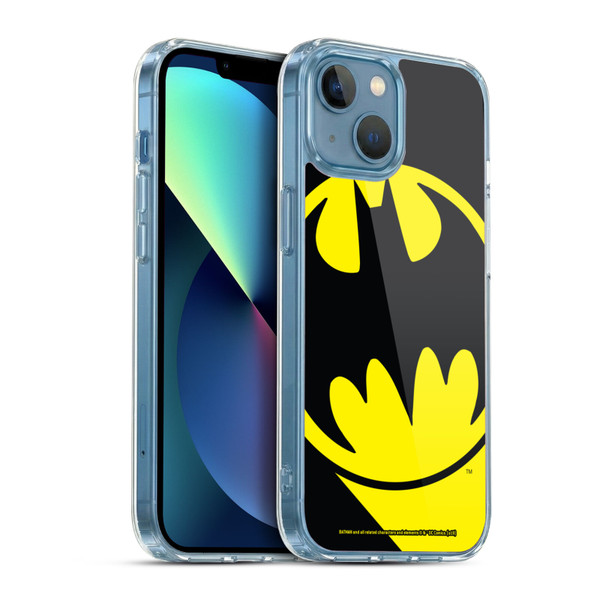 Batman DC Comics Logos Bat Signal Soft Gel Case for Apple iPhone 13 Mini & MagSafe