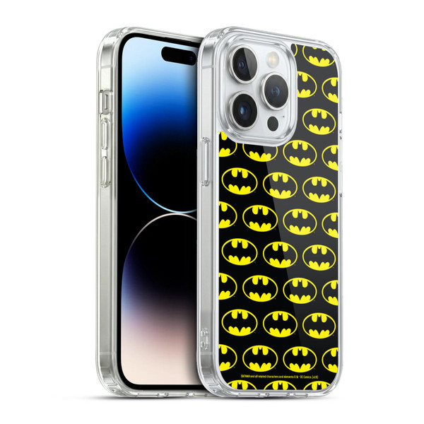 Batman DC Comics Logos Patterns Soft Gel Case for Apple iPhone 13 Pro & MagSafe