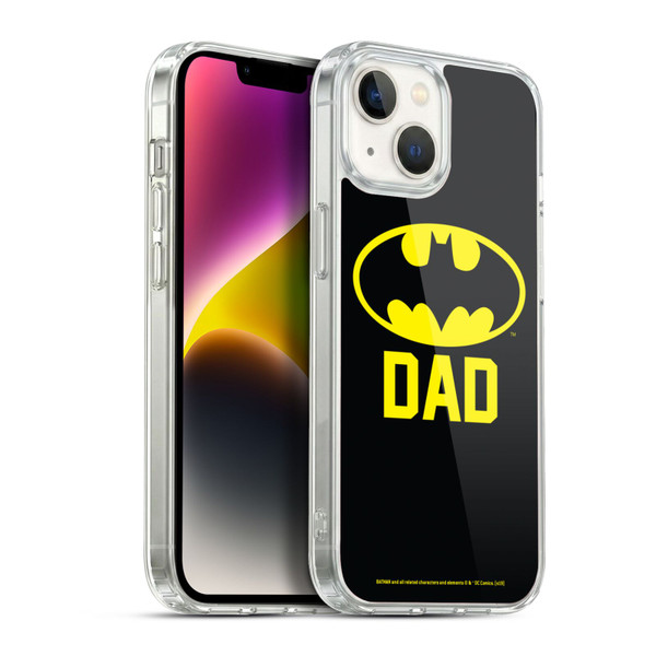 Batman DC Comics Logos Batdad Soft Gel Case for Apple iPhone 14