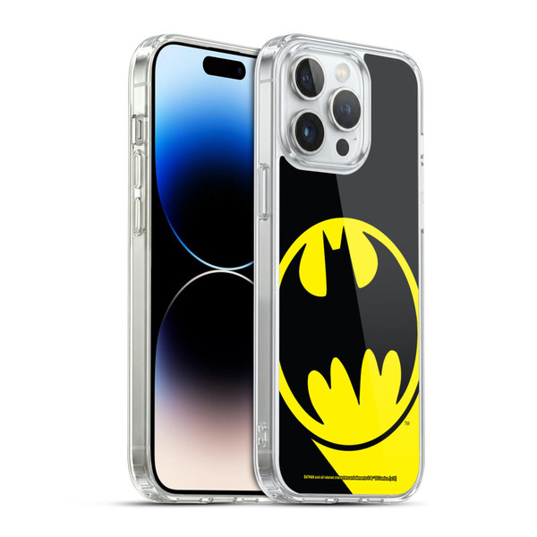 Batman DC Comics Logos Bat Signal Soft Gel Case for Apple iPhone 14 Pro Max & MagSafe