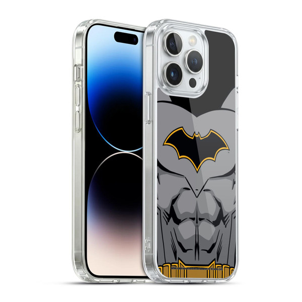 Batman DC Comics Logos Rebirth Costume Soft Gel Case for Apple iPhone 14 Pro Max & MagSafe