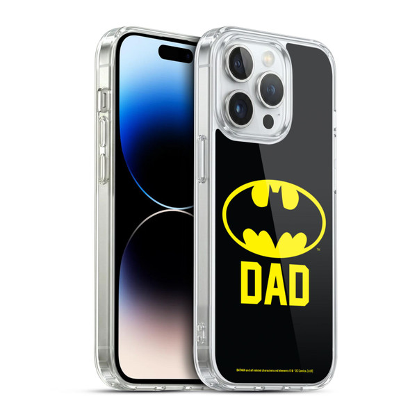 Batman DC Comics Logos Batdad Soft Gel Case for Apple iPhone 14 Pro & MagSafe
