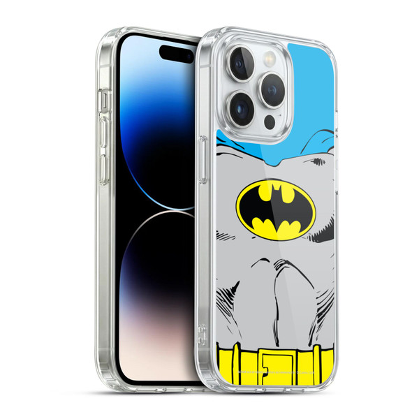 Batman DC Comics Logos Classic Costume Soft Gel Case for Apple iPhone 14 Pro & MagSafe