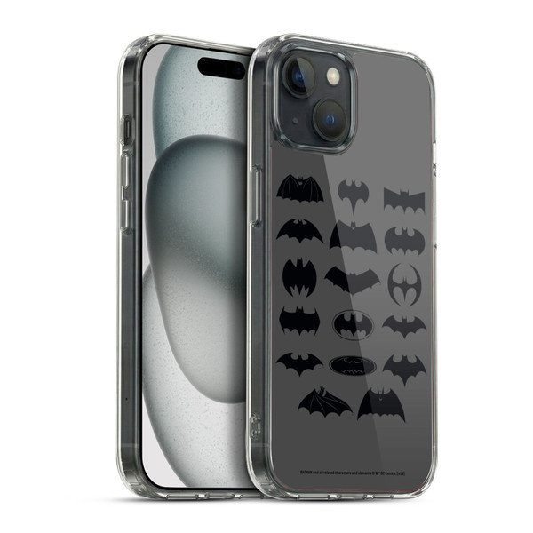 Batman DC Comics Logos Comic Soft Gel Case for Apple iPhone 15 Plus & MagSafe