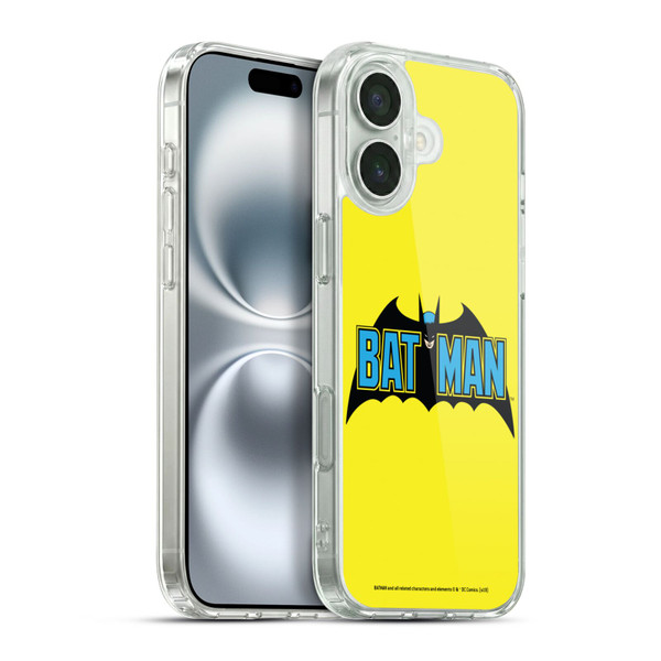 Batman DC Comics Logos Classic 2 Soft Gel Case for Apple iPhone 16 Plus & MagSafe