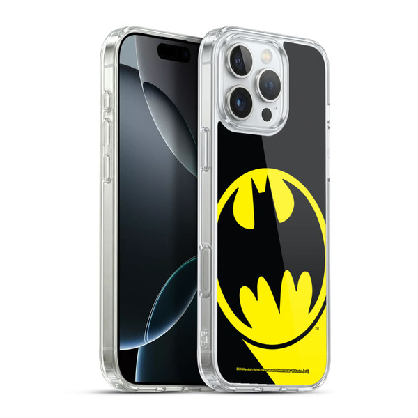 Batman DC Comics Logos Bat Signal Soft Gel Case for Apple iPhone 16 Pro Max & MagSafe