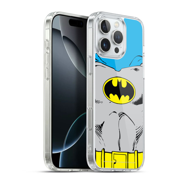 Batman DC Comics Logos Classic Costume Soft Gel Case for Apple iPhone 16 Pro Max & MagSafe