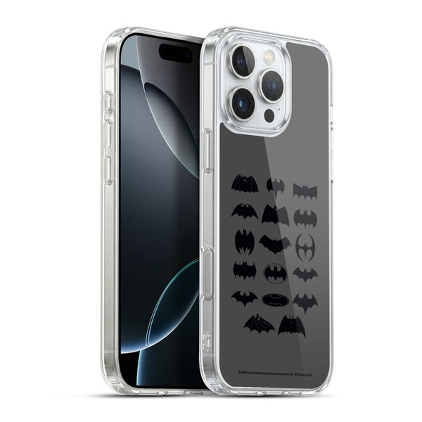 Batman DC Comics Logos Comic Soft Gel Case for Apple iPhone 16 Pro Max & MagSafe
