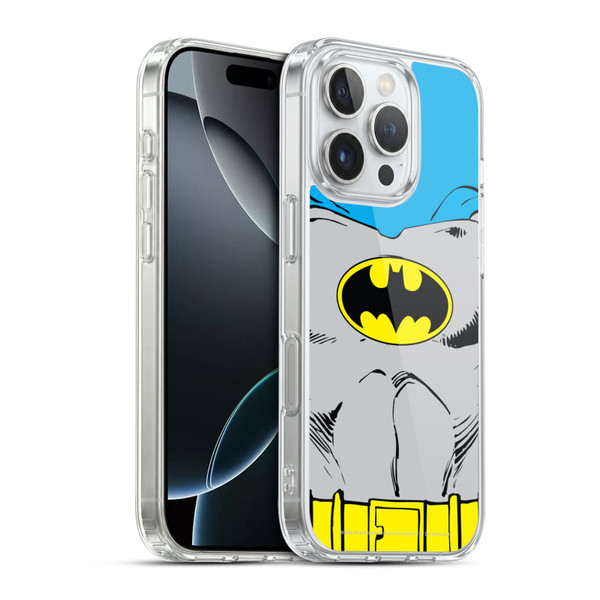 Batman DC Comics Logos Classic Costume Soft Gel Case for Apple iPhone 16 Pro & MagSafe