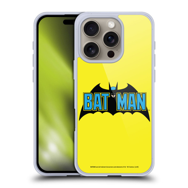 Batman DC Comics Logos Classic 2 Soft Gel Case for Apple iPhone 16 Pro & MagSafe