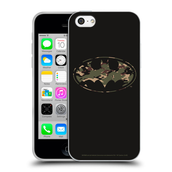 Batman DC Comics Logos Camouflage Soft Gel Case for Apple iPhone 5c