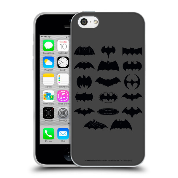 Batman DC Comics Logos Comic Soft Gel Case for Apple iPhone 5c