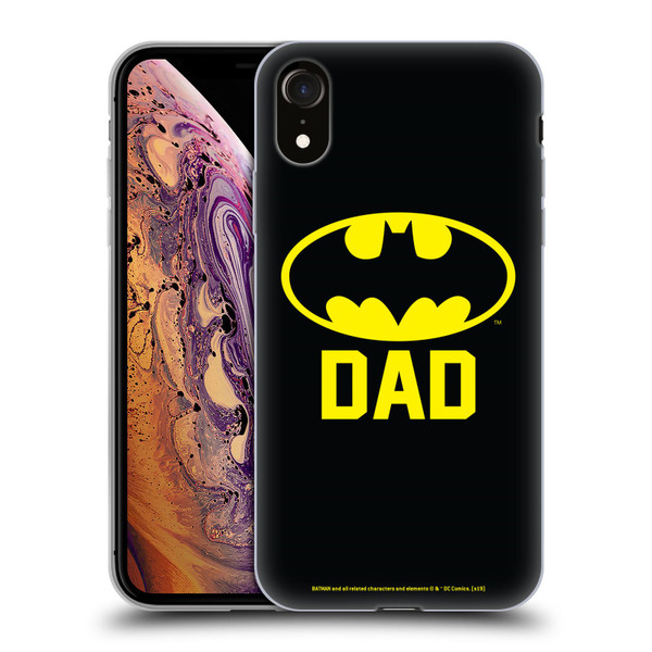 Batman DC Comics Logos Batdad Soft Gel Case for Apple iPhone XR