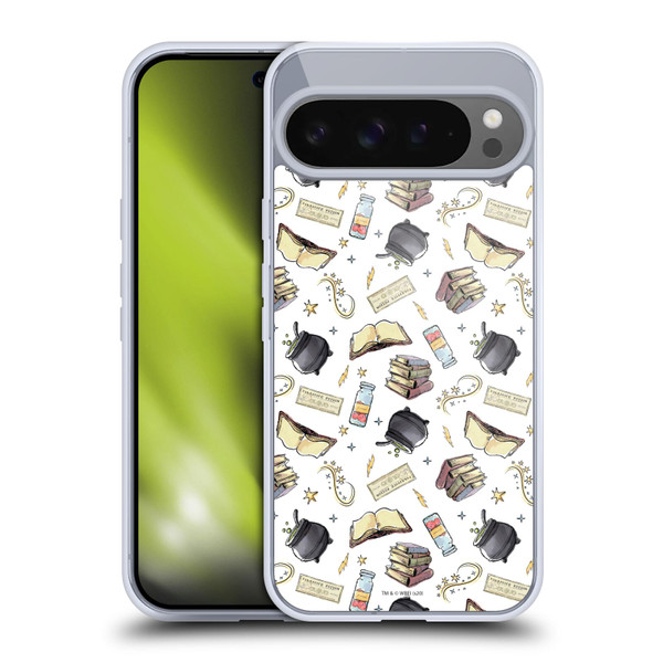 Harry Potter Deathly Hallows XIII Hogwarts Pattern Soft Gel Case for Google Pixel 9 Pro XL