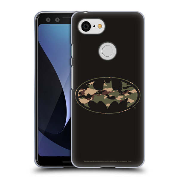 Batman DC Comics Logos Camouflage Soft Gel Case for Google Pixel 3
