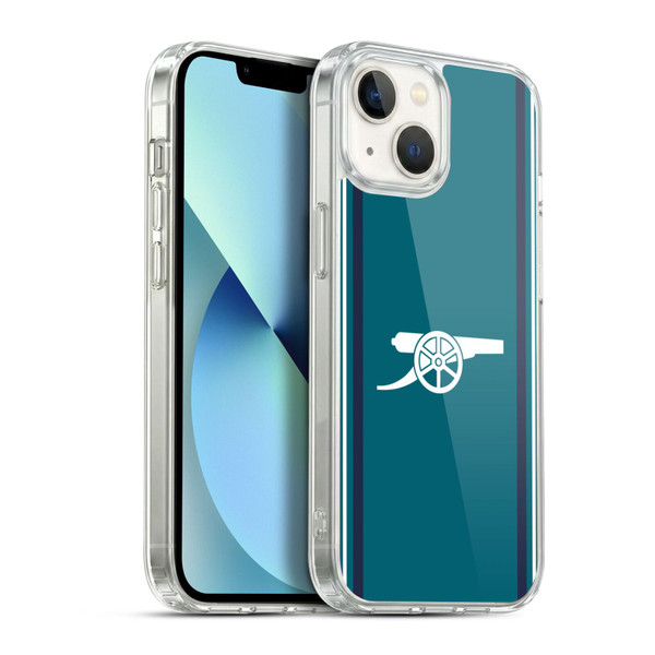 Arsenal FC 2023/24 Crest Kit Third Soft Gel Case for Apple iPhone 13