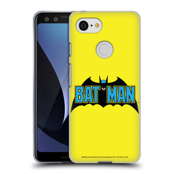 Batman DC Comics Logos Classic 2 Soft Gel Case for Google Pixel 3