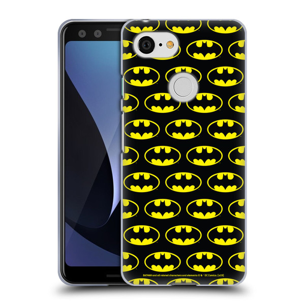 Batman DC Comics Logos Patterns Soft Gel Case for Google Pixel 3