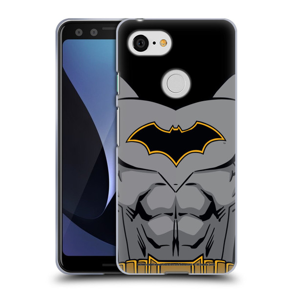 Batman DC Comics Logos Rebirth Costume Soft Gel Case for Google Pixel 3