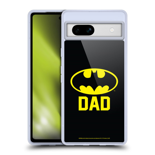 Batman DC Comics Logos Batdad Soft Gel Case for Google Pixel 7a