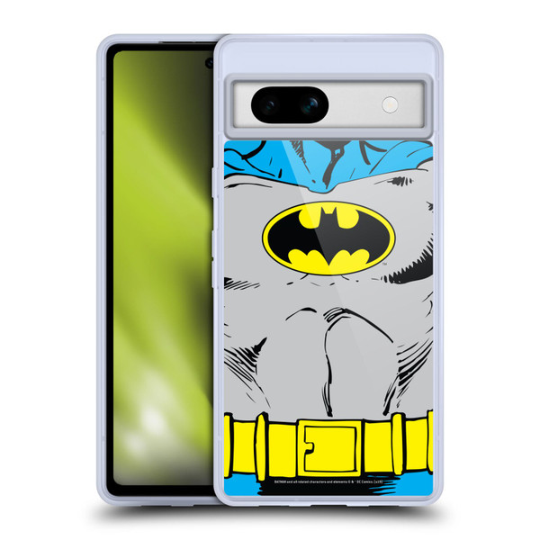 Batman DC Comics Logos Classic Costume Soft Gel Case for Google Pixel 7a