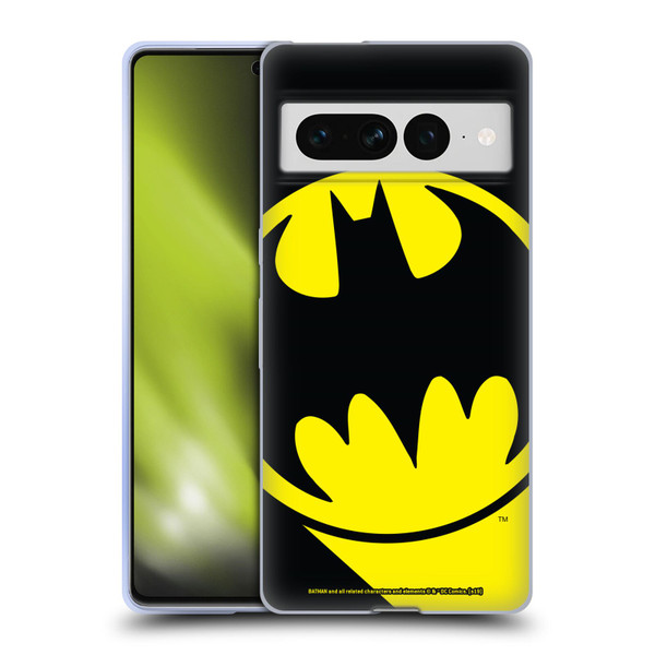 Batman DC Comics Logos Bat Signal Soft Gel Case for Google Pixel 7 Pro