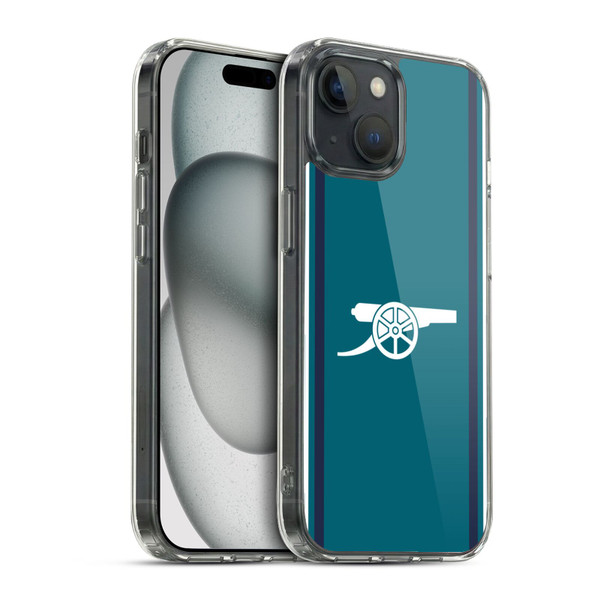 Arsenal FC 2023/24 Crest Kit Third Soft Gel Case for Apple iPhone 15 & MagSafe