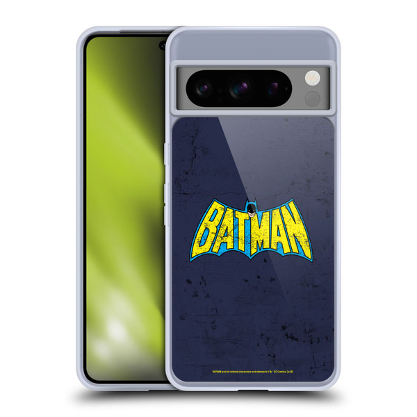 Batman DC Comics Logos Classic Distressed Look Soft Gel Case for Google Pixel 8 Pro