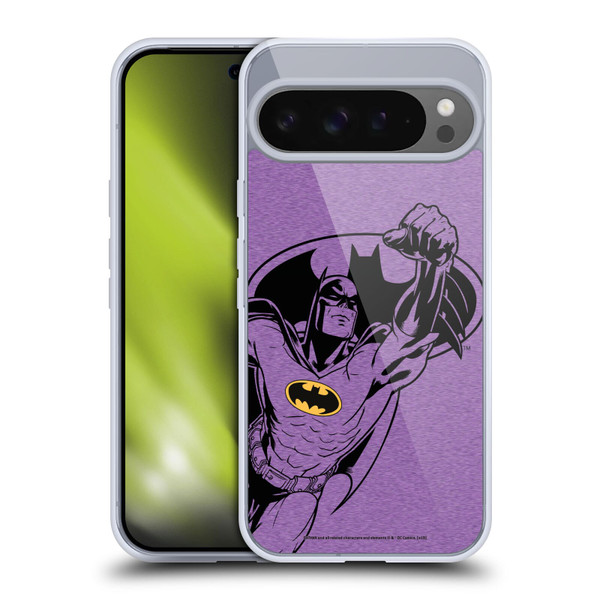 Batman DC Comics Logos Purple Soft Gel Case for Google Pixel 9 Pro XL