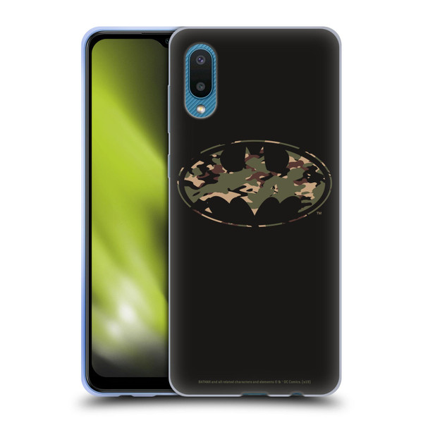 Batman DC Comics Logos Camouflage Soft Gel Case for Samsung Galaxy A02/M02 (2021)