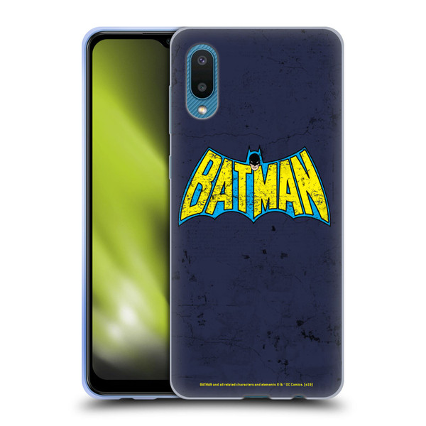 Batman DC Comics Logos Classic Distressed Look Soft Gel Case for Samsung Galaxy A02/M02 (2021)