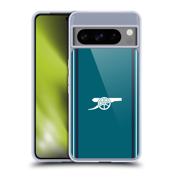 Arsenal FC 2023/24 Crest Kit Third Soft Gel Case for Google Pixel 8 Pro