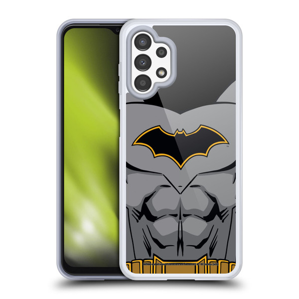 Batman DC Comics Logos Rebirth Costume Soft Gel Case for Samsung Galaxy A13 (2022)