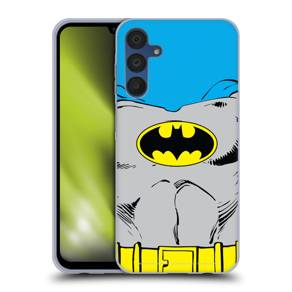 Batman DC Comics Logos Classic Costume Soft Gel Case for Samsung Galaxy A15 & MagSafe